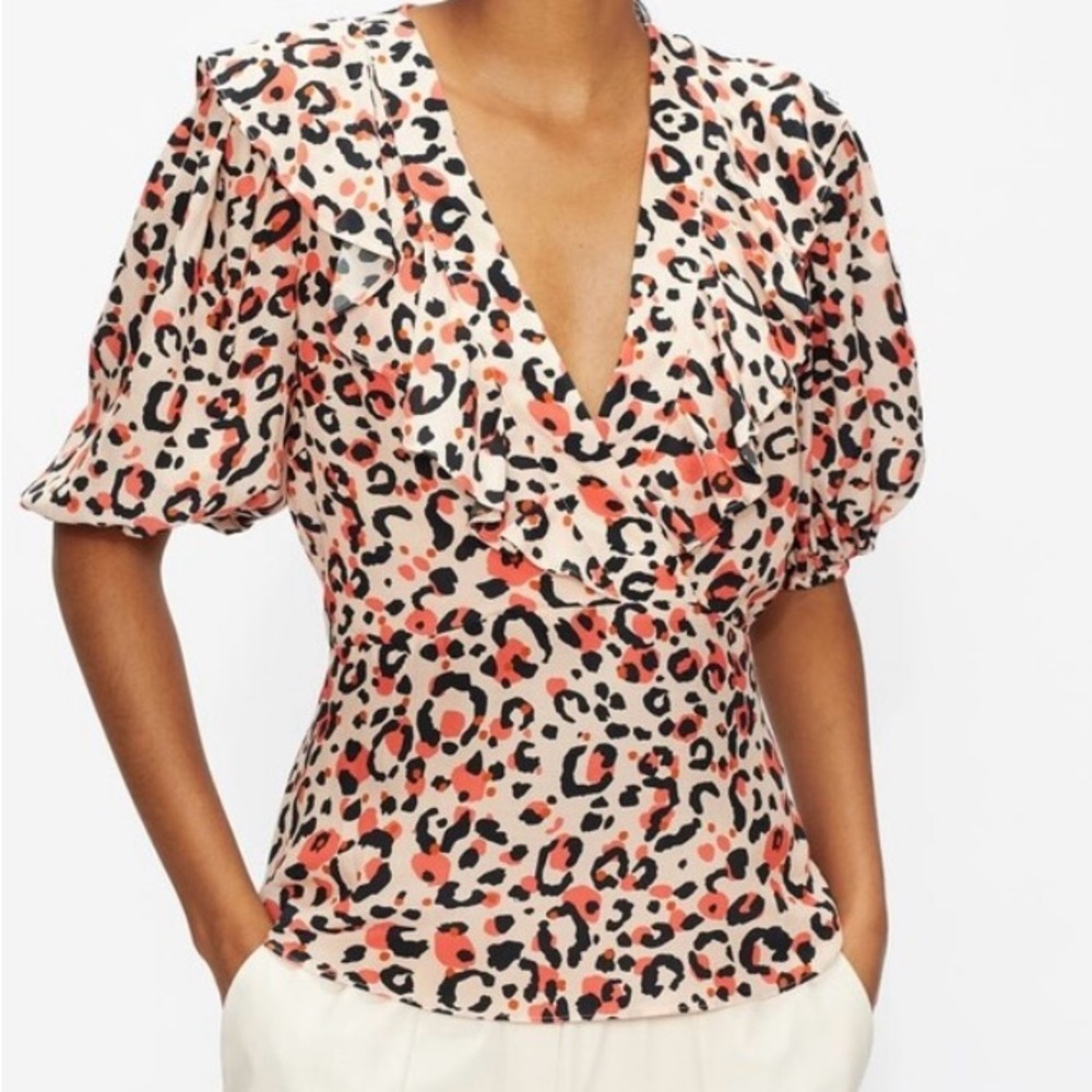 Ted Baker Leopard Print Blouse